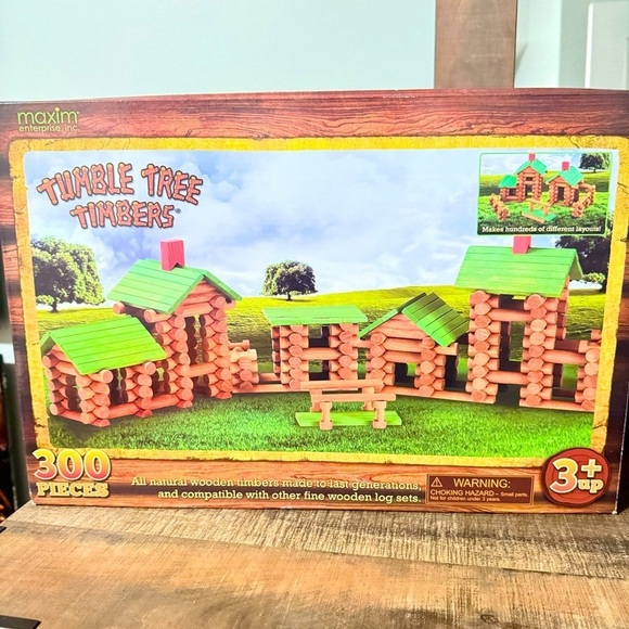 Maxim Tumble Tree Timbers Wooden Building Maxim Set of 300 - Picture 1 of 10